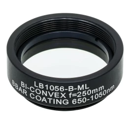 LB1056-B-ML - N-BK7 двояковыпуклая линза в оправе, Ø1