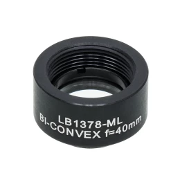 LB1378-ML - N-BK7 двояковыпуклая линза в оправе, Ø1/2