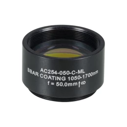 AC254-050-C-ML - Ахроматический дублет, f=50 мм, Ø1