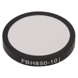FBH850-10 - Полосовой фильтр, Ø25 мм, центральная длина волны 850 нм, ширина полосы пропускания 10 нм, Thorlabs

