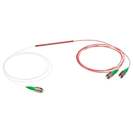 TW930R1A1 - Широкополосный оптический разветвитель, 1x2, рабочий диапазон: 930 ± 100 нм, разделение сигнала: 99:1, разъем: FC/APC, Thorlabs
