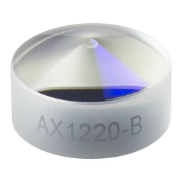 AX1220-B - Аксикон, угол при основании: 20.0°, просветляющее покрытие: 650 - 1050 нм, кварцевое стекло, Ø1/2