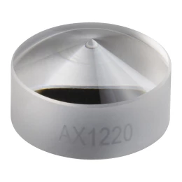 AX1220 - Аксикон, угол при основании: 20.0°, UVFS без покрытия, диаметр: Ø12.7 мм (Ø1/2