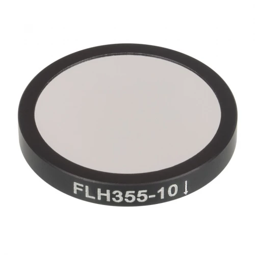 FLH355-10 - Полосовой фильтр, Ø25 мм, центральная длина волны 355 нм, ширина полосы пропускания 10 нм, Thorlabs