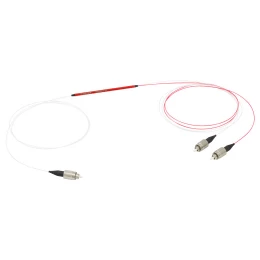 TM200R1F1A - Оптоволоконный разветвитель 1x2, многомодовые волокна, высокое содержание OH, сердцевина: Ø200 мкм, 0.22 NA, деление сигнала: 99:1, FC/PC разъемы, Thorlabs
