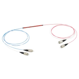 TM105R5F2B - Оптоволоконный разветвитель 2x2, многомодовые волокна, сердцевина: Ø105 мкм, низкое содержание OH, 0.22 NA, разделение сигнала: 50:50, FC/PC разъемы, Thorlabs
