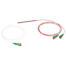 TW930R2A1 - Широкополосный оптический разветвитель, 1x2, рабочий диапазон: 930 ± 100 нм, разделение сигнала: 90:10, разъем: FC/APC, Thorlabs
