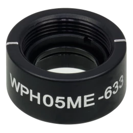 WPH05ME-633 - Полуволновая пластинка нулевого порядка из ЖК полимера в оправе, Ø1/2