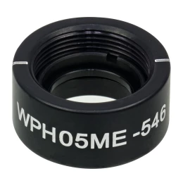 WPH05ME-546 - Полуволновая пластинка нулевого порядка из ЖК полимера в оправе, Ø1/2