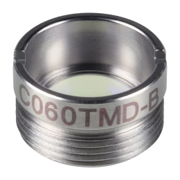 C060TMD-B - Асферическая линза в оправе, f = 9.6 мм, NA = 0.3, просветляющее покрытие: 600-1050 нм, Thorlabs
