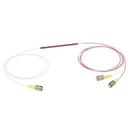 TW1650R5F1 - Широкополосный оптоволоконный соединитель, 1x2, рабочий диапазон: 1650 ± 100 нм, разделение сигнала: 50:50, FC/PC разъемы, Thorlabs

