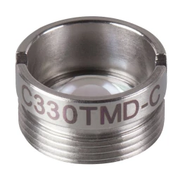 C330TMD-C - Асферическая линза Geltech в оправе, f = 3.10 мм, NA = 0.68, просветляющее покрытие: 1050-1700 нм, Thorlabs
