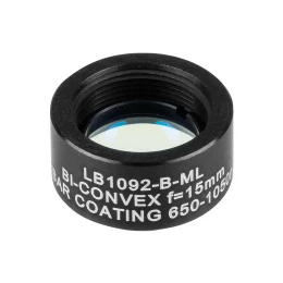 LB1092-B-ML - N-BK7 двояковыпуклая линза в оправе, Ø1/2