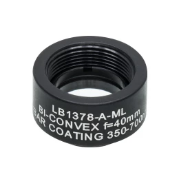 LB1378-A-ML - N-BK7 двояковыпуклая линза в оправе, Ø1/2