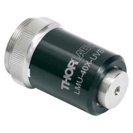 LMU-40X-UVB - Фокусирующий объектив MicroSpot, 40X, просветляющее покрытие: 240 - 360 нм, NA=0.50, Thorlabs
