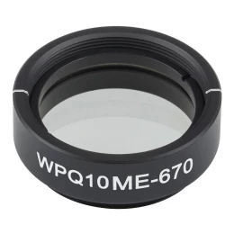 WPQ10ME-670 - Четвертьволновая пластинка из ЖК полимера в оправе, Ø1