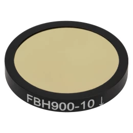 FBH900-10 - Полосовой фильтр, Ø25 мм, центральная длина волны: 900 нм, ширина полосы пропускания: 10 нм, Thorlabs
