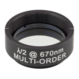 WPMH10M-670 - Полуволновая фазовая пластинка множественного порядка, Ø1