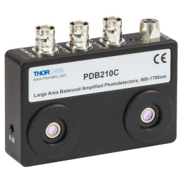 PDB210C - Балансный фотодетектор с большой площадью активной области, InGaAs фотодиоды, рабочий диапазон: 800-1700 нм, крепления: 8-32, источник питания: 12 В, Thorlabs
