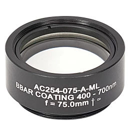 AC254-075-A-ML - Ахроматический дублет, f=75 мм, Ø1