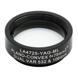 LA4725-YAG-ML - Плоско-выпуклая линза, диаметр: 1