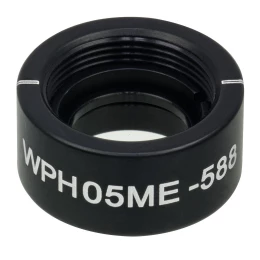 WPH05ME-588 - Полуволновая пластинка нулевого порядка из ЖК полимера в оправе, Ø1/2