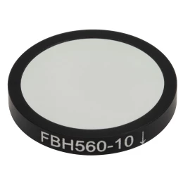 FBH560-10 - Полосовой фильтр, Ø25 мм, центральная длина волны: 560 нм, ширина полосы пропускания: 10 нм, Thorlabs
