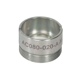 AC080-020-A-ML - Ахроматический дублет, f=20 мм, Ø8 мм, резьба на оправе: M12x0.5, просветляющее покрытие: 400-700 нм, Thorlabs
