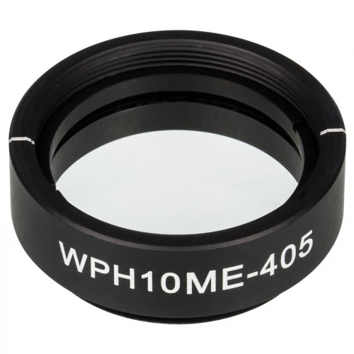 WPH10ME-405 - Полуволновая пластинка из ЖК полимера в оправе, Ø1", рабочая длина волны: 405 нм, резьба: SM1, Thorlabs