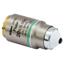 N20XW-PF - Планахроматический флюоритовый объектив Nikon CFI, 20X, числовая апертура: 0.50 NA, рабочее расстояние: 2.0 мм, Thorlabs
