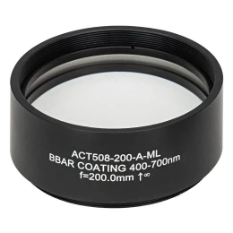 ACT508-200-A-ML - Ахроматический дублет, фокусное расстояние: 200 мм, Ø2