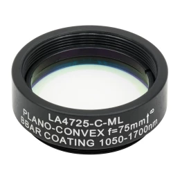 LA4725-C-ML - Плоско-выпуклая линза, диаметр: 1