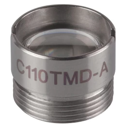 C110TMD-A - Асферическая линза Geltech в оправе, f = 6.24 мм, NA = 0.40, просветляющее покрытие: 350-700 нм, Thorlabs
