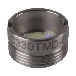 C330TMD-B - Асферическая линза Geltech в оправе, f = 3.1 мм, NA = 0.68, просветляющее покрытие: 600-1050 нм, Thorlabs
