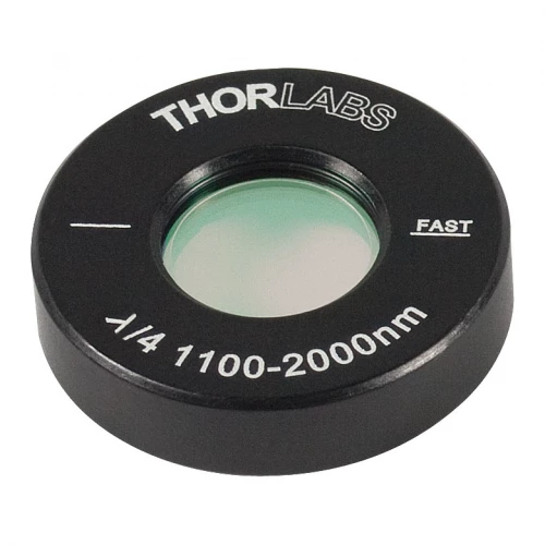 AQWP05M-1600 - Ахроматическая четвертьволновая пластинка (λ/4), Ø1/2", оправа: Ø1", рабочий диапазон: 1100 - 2000 нм, Thorlabs