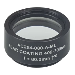 AC254-080-B-ML - Ахроматический дублет, f=80 мм, Ø1
