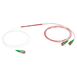 TN532R5A1 - Узкополосный оптический разветвитель, 1x2, рабочий диапазон: 532 ± 15 нм, разделение сигнала: 50:50, разъем: FC/APC, Thorlabs
