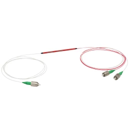 TW1300R1A1 - Широкополосный оптический разветвитель, 1x2, рабочий диапазон: 1300 ± 100 нм, разделение сигнала: 99:1, разъем: FC/APC, Thorlabs
