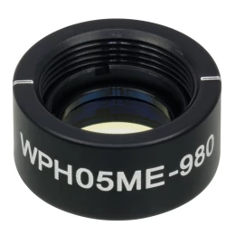 WPH05ME-980 - Полуволновая пластинка нулевого порядка из ЖК полимера в оправе, Ø1/2
