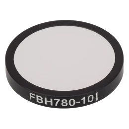 FBH780-10 - Полосовой фильтр, Ø25 мм, центральная длина волны 780 нм, ширина полосы пропускания 10 нм, Thorlabs

