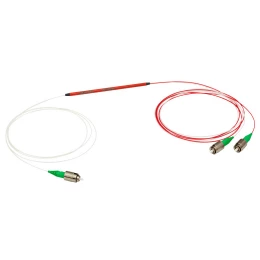 TN632R3A1 - Узкополосный оптоволоконный разветвитель, 1x2, рабочий диапазон: 632 ± 15 нм, разделение сигнала: 75:25, разъем: FC/APC, Thorlabs
