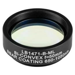 LB1471-B-ML - N-BK7 двояковыпуклая линза в оправе, Ø1